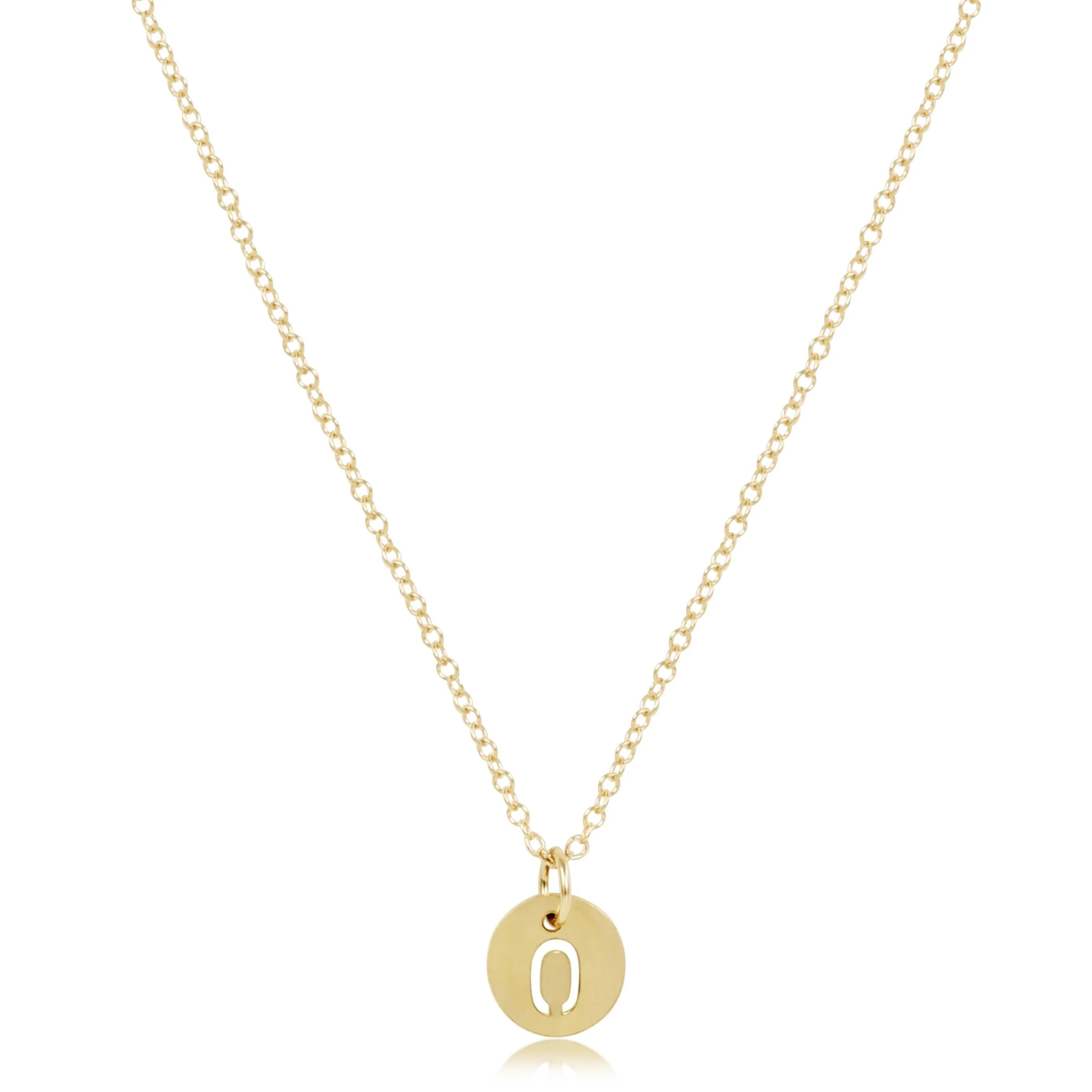 16" Necklace Gold - Respect Small Gold Disc - Image 15