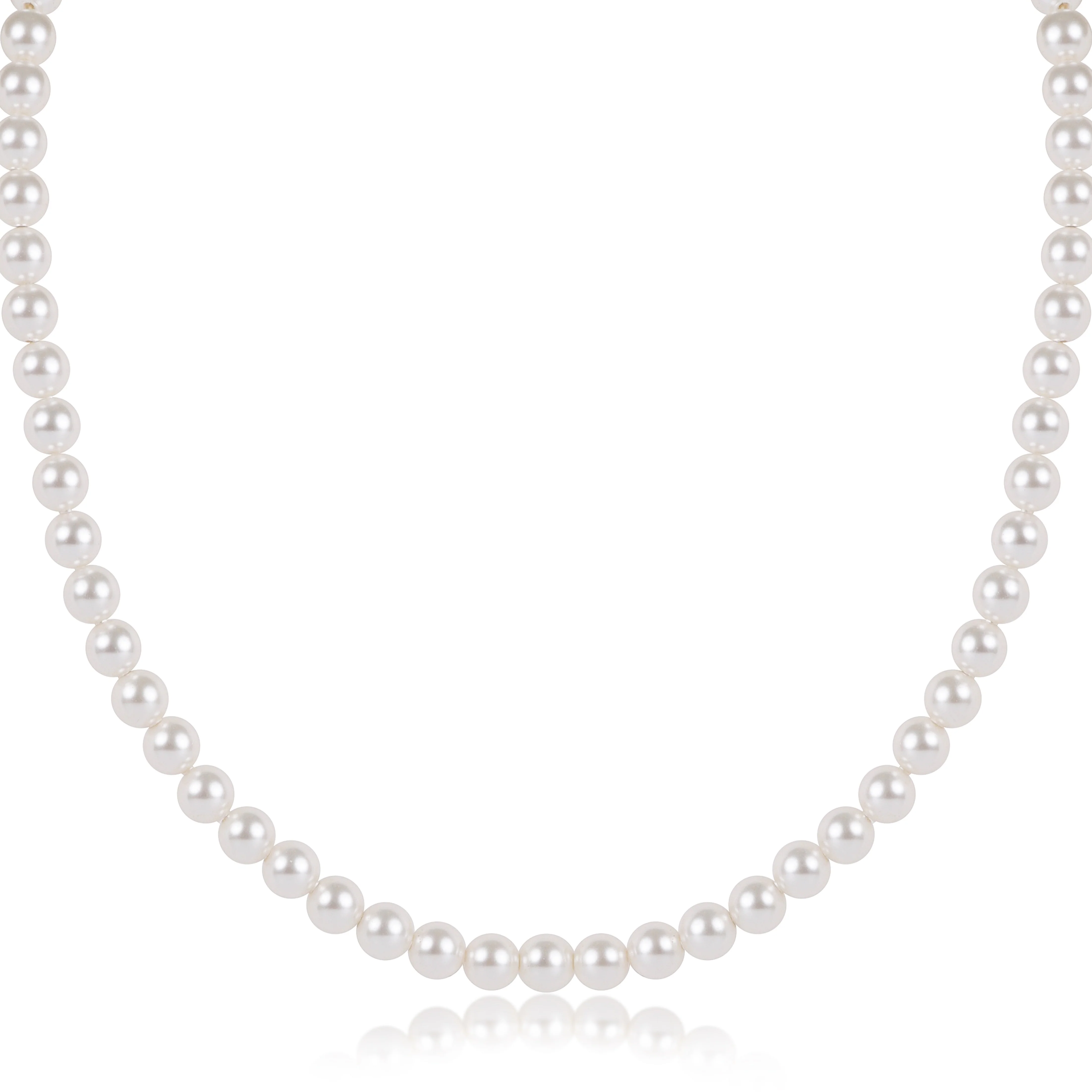 Choker Beaded - Classic Pearl 5mm