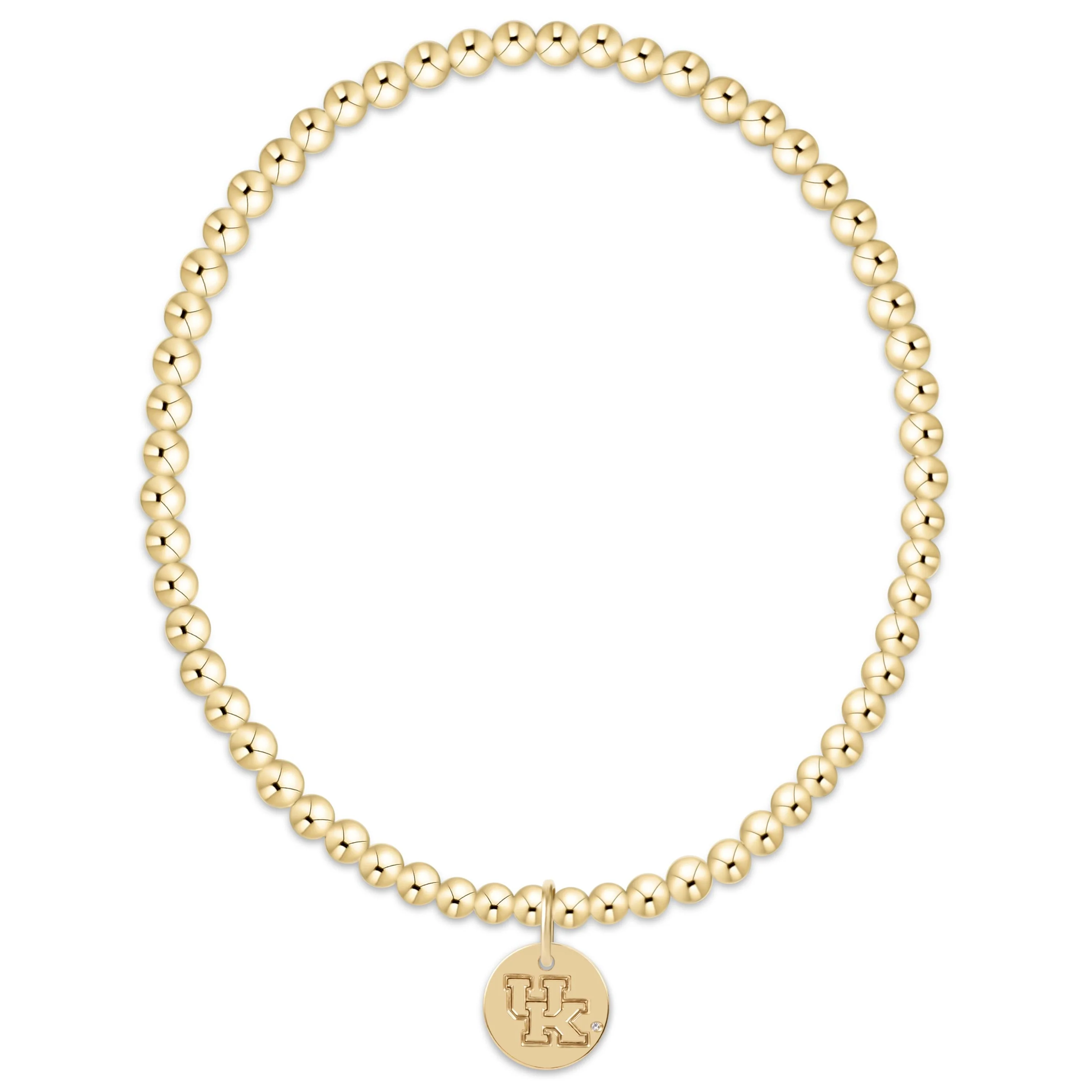 eCOLLEGIATE Classic Gold 3mm Bracelet - Kentucky Disc - Image 3