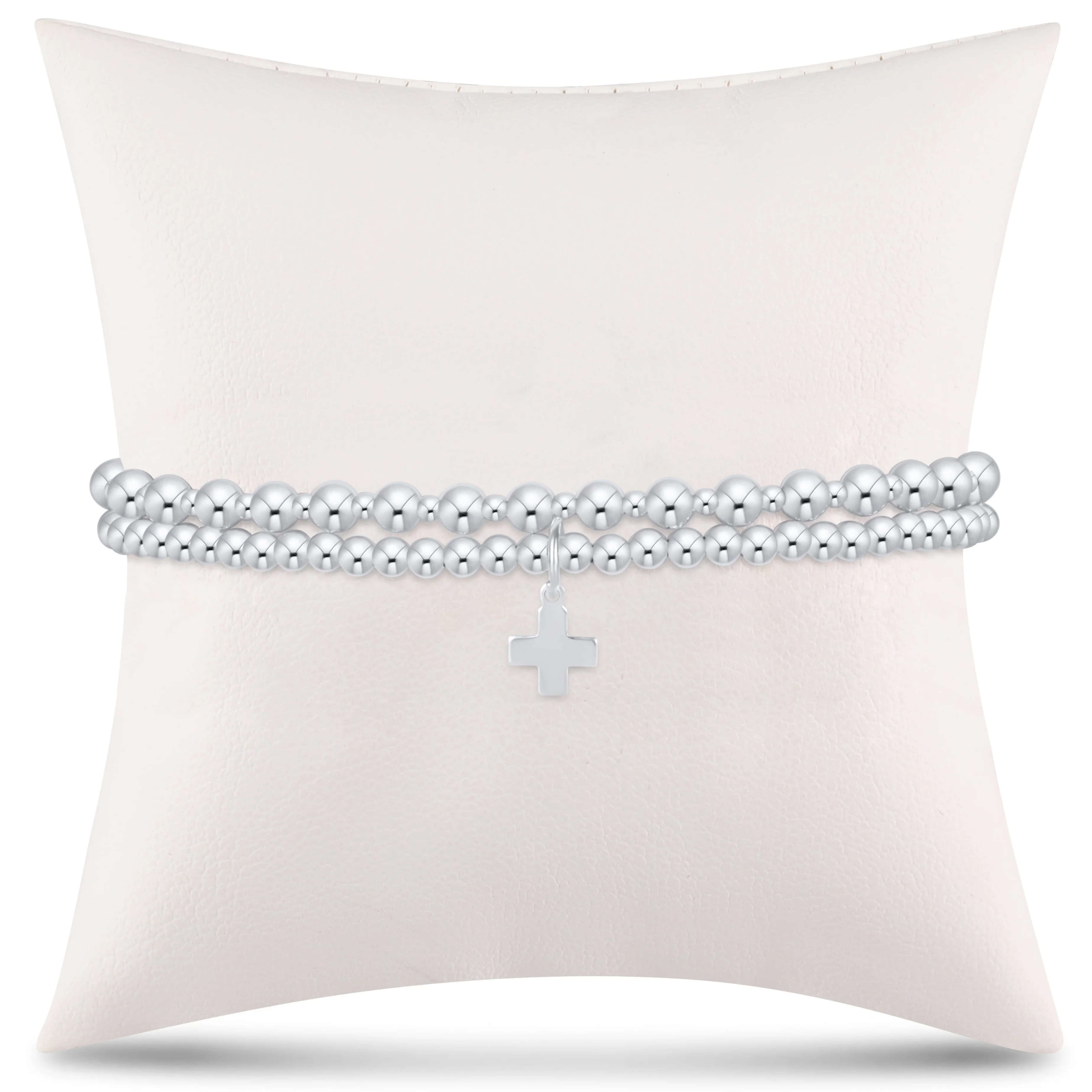enewton Extends - grateful for you gift stack - sterling signature cross charm