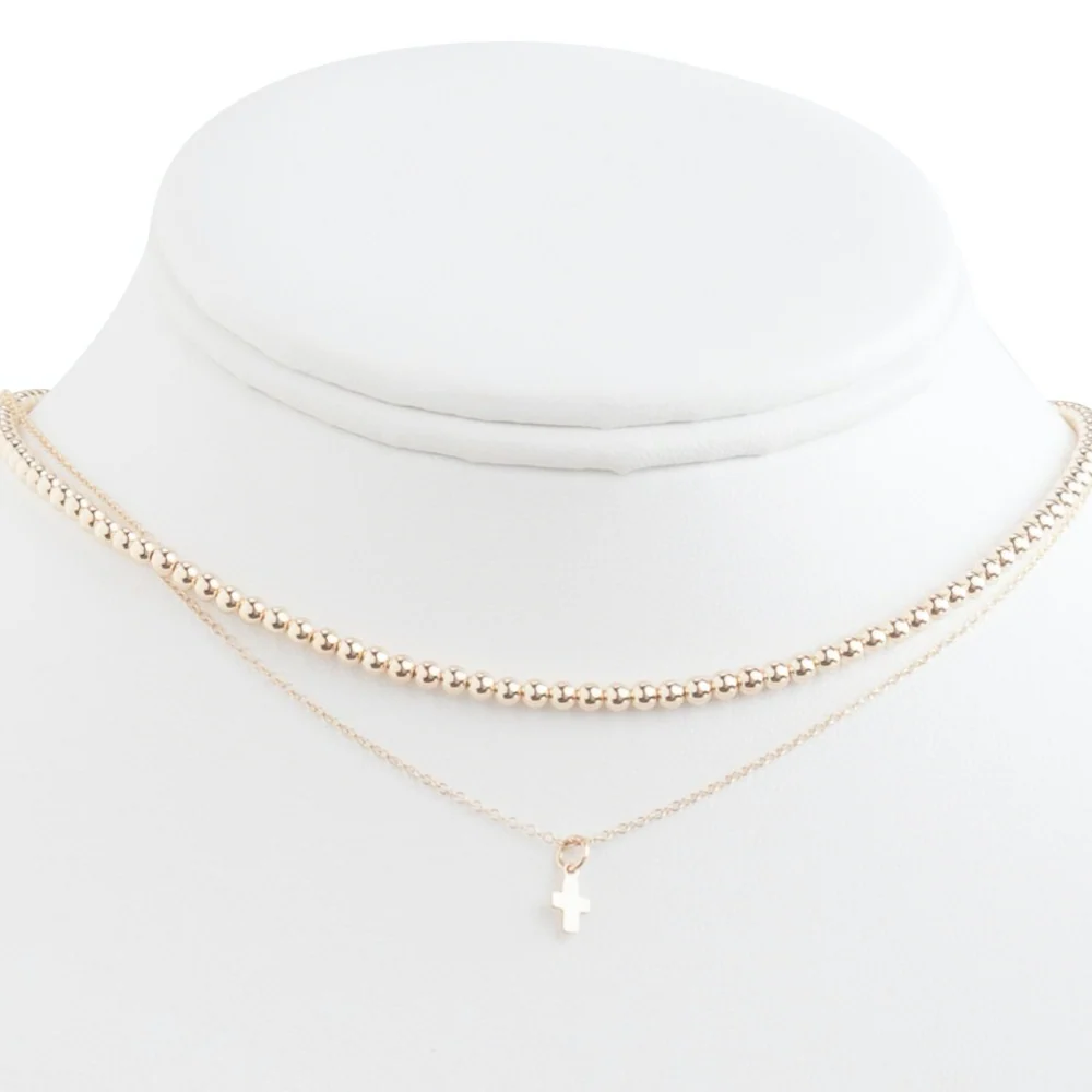 Choker Beaded - Classic Gold 3mm - Image 3