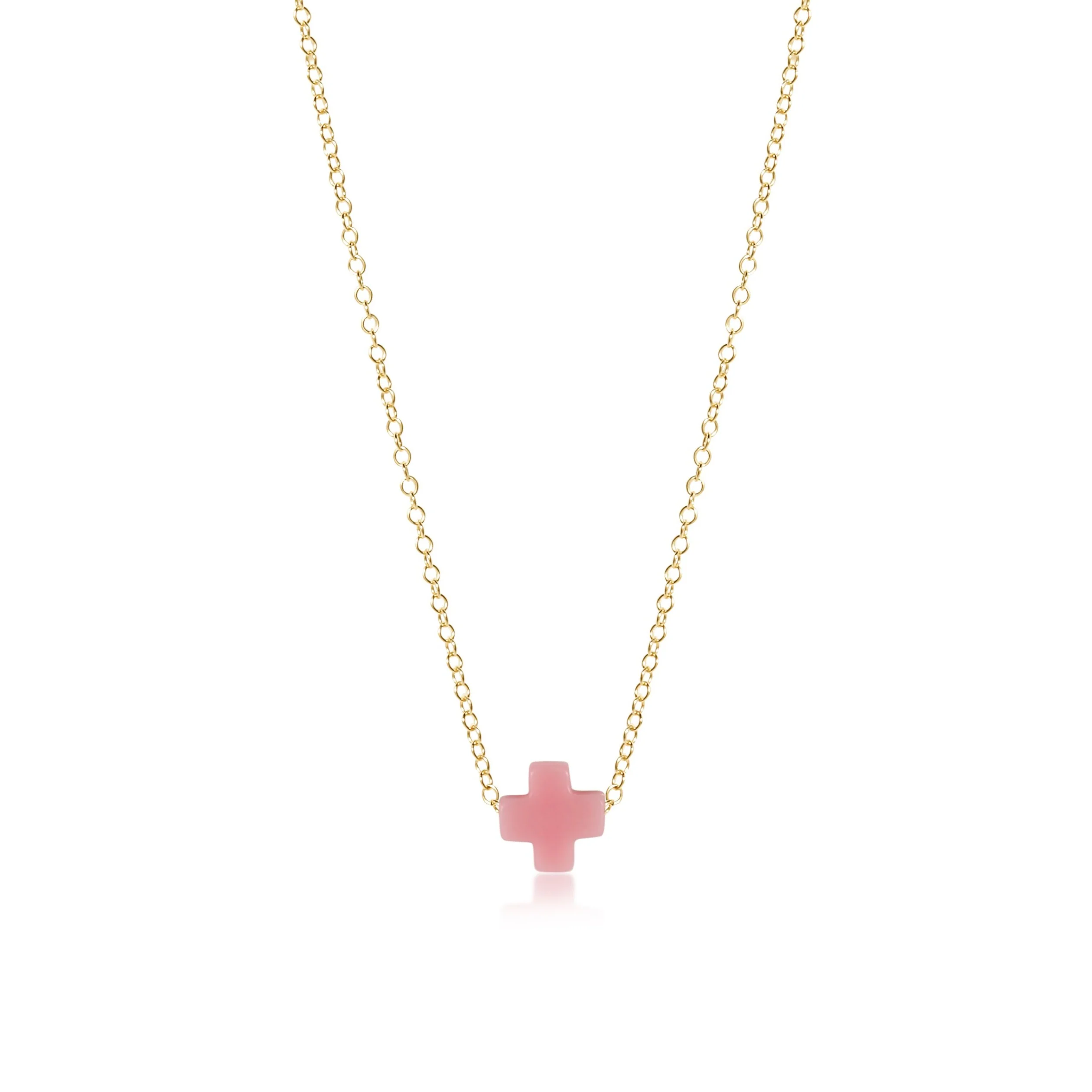 16" Necklace Gold - Signature Cross - Image 12