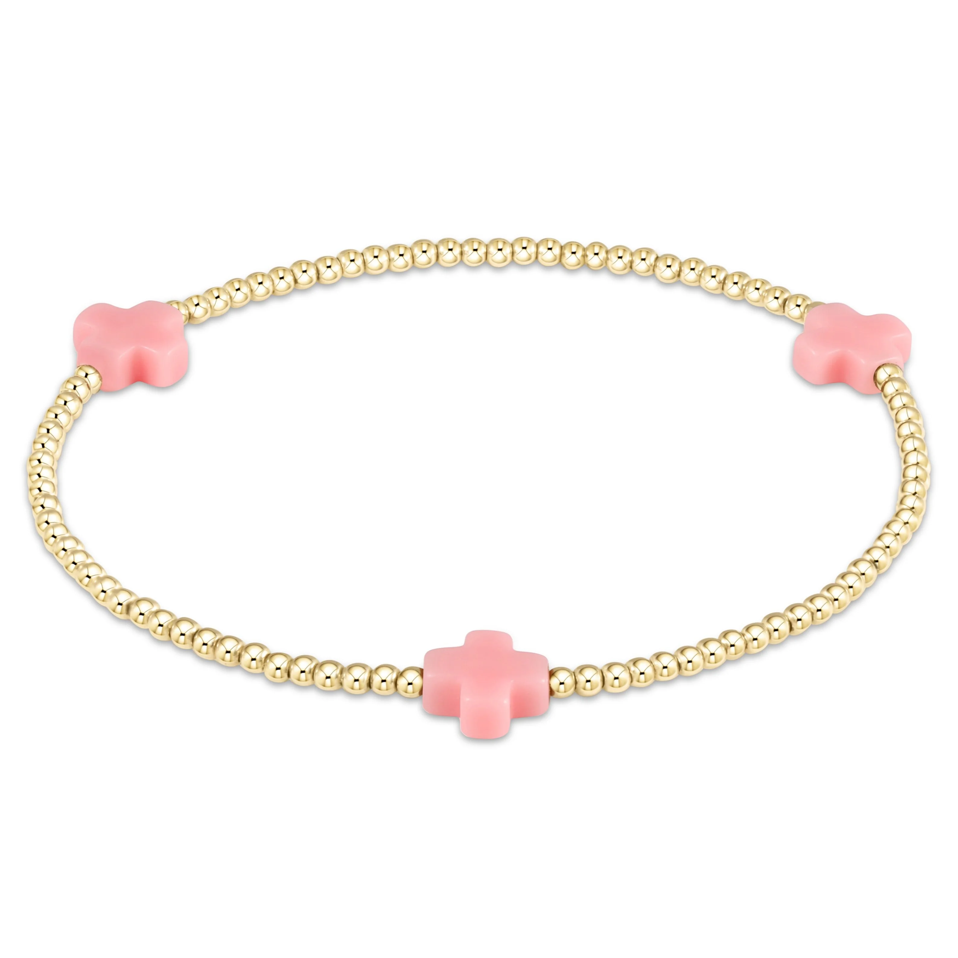 Signature Cross 2mm Gold Bracelet - Image 11