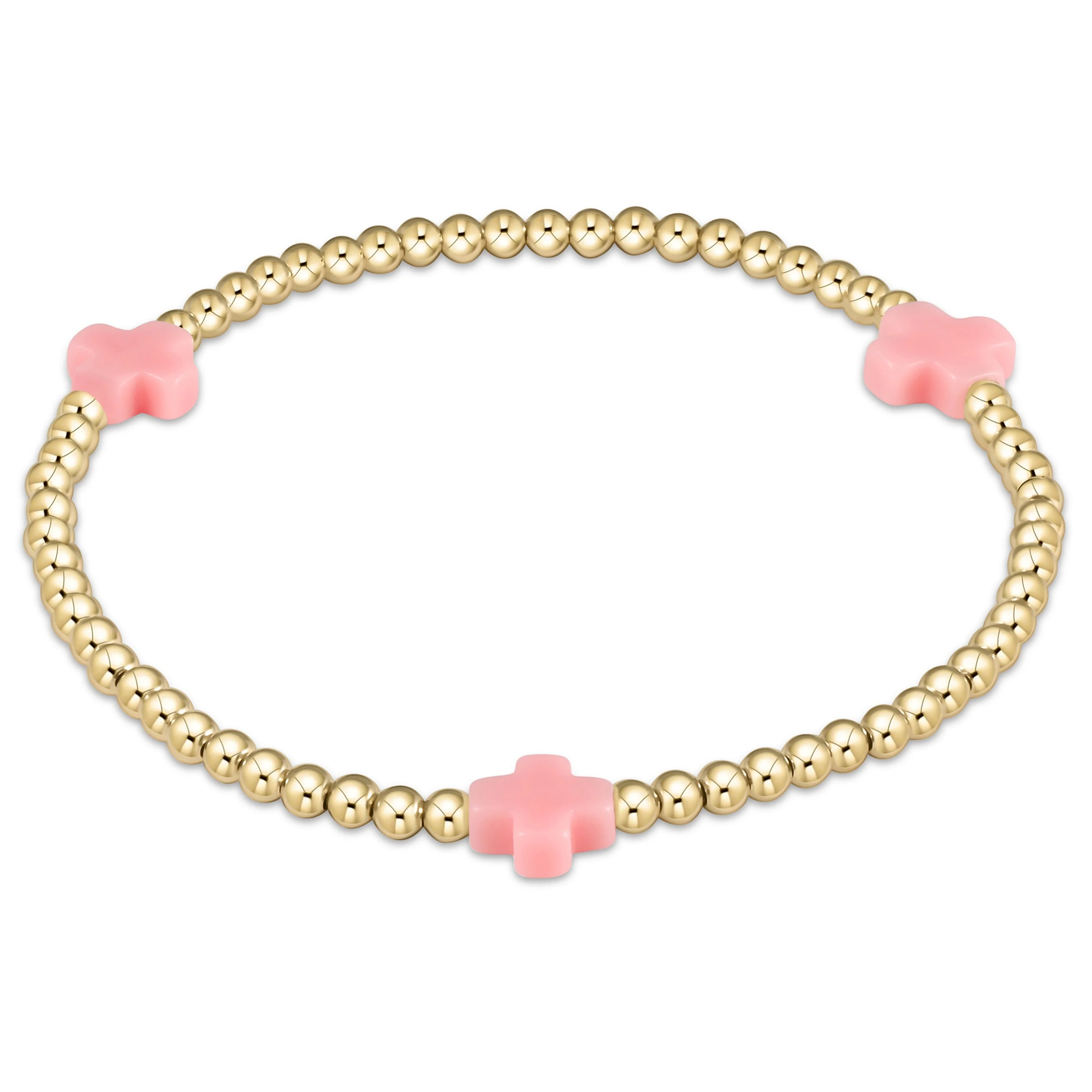 Signature Cross 3mm Gold Bracelet - Image 12