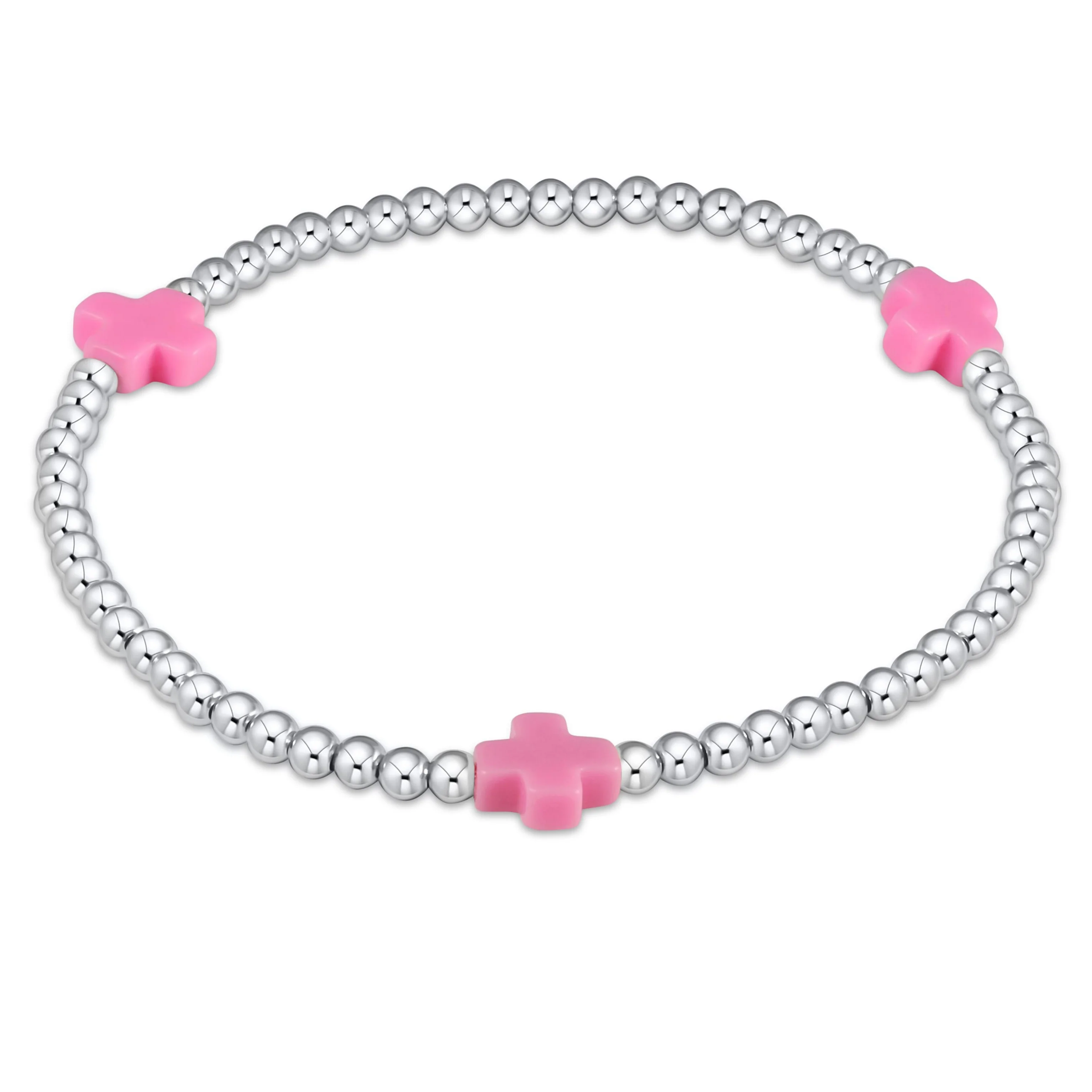 Signature Cross 3mm Sterling Bracelet - Image 6