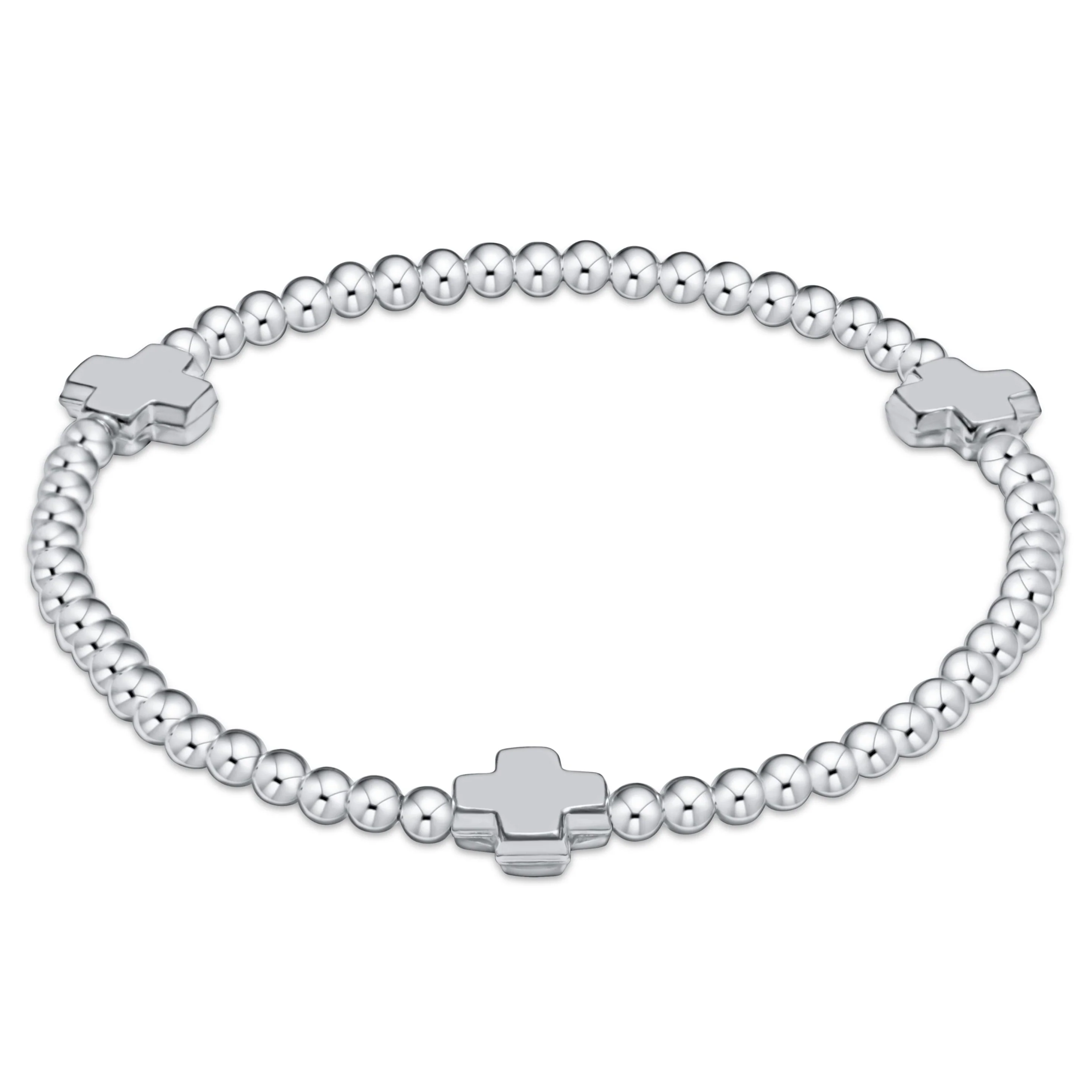 Signature Cross 3mm Sterling Bracelet - Sterling